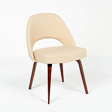 Show product details for Saarinen Style: Executive Side Chair Wood Legs
