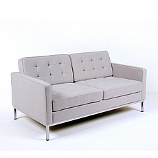 Florence Knoll Seatee Replica in Silver Gray