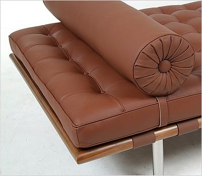 Exhibition Daybed - Saddle Brown Leather