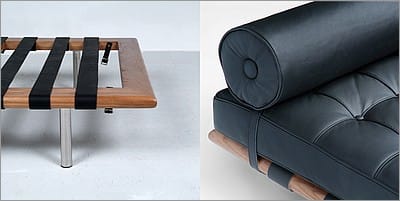 Mies van der Rohe: Exhibition Daybed: Barcelona Couch Reproduction