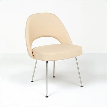 Saarinen Style: Executive Side Chair Steel Legs