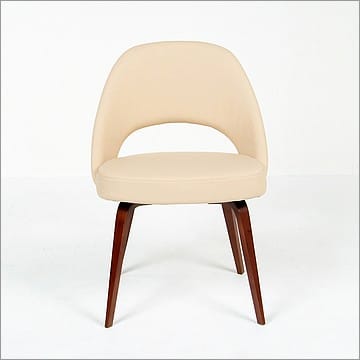 Saarinen Style: Executive Side Chair Wood Legs