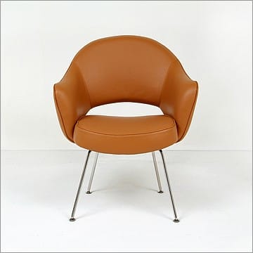 Saarinen Style: Executive Arm Chair Steel Legs