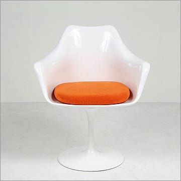 Saarinen Style: Tulip Arm Chair - Upholstered Seat