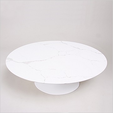Tulip Coffee Table Oval - Imitation Quartz