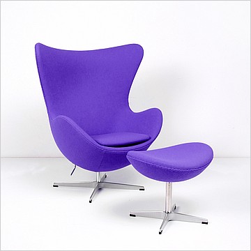 Jacobsen Egg Chair - Plum Purple