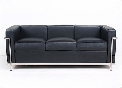 Petite Sofa - Standard Black Leather