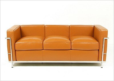 Petite Sofa - Saddle Brown Leather