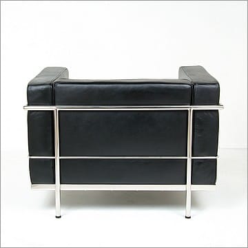 Le Corbusier Style LC3 Chair - Smooth Black - View 4