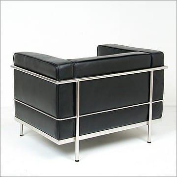 Le Corbusier Style LC3 Chair - Smooth Black - View 5
