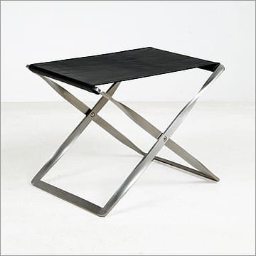 Kjaerholm PK91 Folding Stool - Premium Black