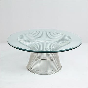Platner Style: Wire Frame Round Coffee Table