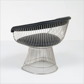 Platner Wire Frame Lounge Chair -  Premium Black