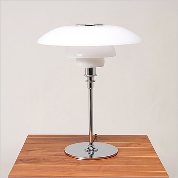 Show product details for Poul Henningsen Style: PH Glass Table Lamp - Large