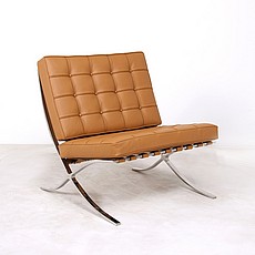 Show product details for Exhibition Chair - Terra Brown Leather