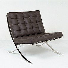 Show product details for Exhibition Chair - Espresso Brown Leather