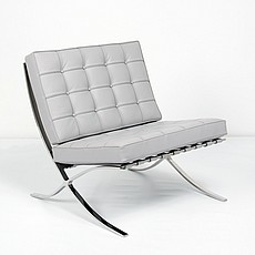 Show product details for Exhibition Chair - Nimbus Gray Leather
