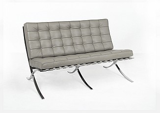 Show product details for Exhibition Loveseat - Cloud Gray