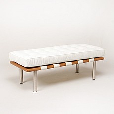 Show product details for Exhibition Narrow Bench - Arctic White