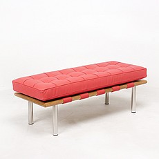 Exhibition Narrow Bench - Standard Red
