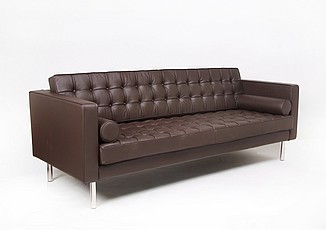 Show product details for Resorhaus Sofa - Java Brown Leather