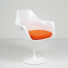 Show product details for Saarinen Style: Tulip Arm Chair - Upholstered Seat