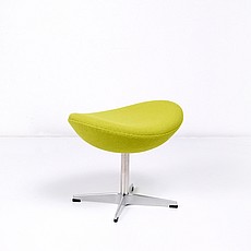 Show product details for Jacobsen Egg Ottoman - Lime Green