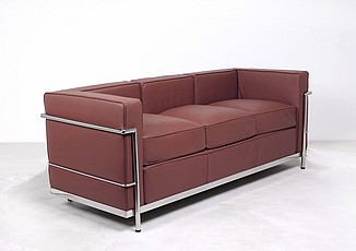 Show product details for Petite Sofa - Saddle Brown Leather