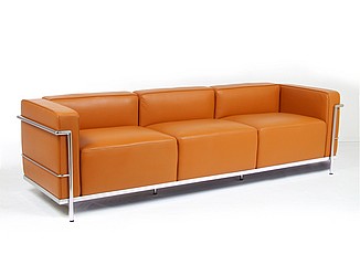 Show product details for Grande Sofa - Golden Tan Leather