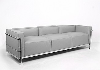Show product details for Grande Sofa - Nimbus Gray Leather