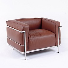 Show product details for Grande Feather Relaxed Lounge Chair - Cocoa Brown