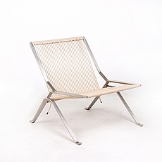 Show product details for Kjaerholm PK25 Lounge Chair - Natural Rope