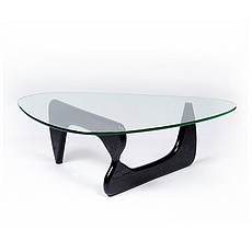 Show product details for Noguchi Free Form Coffee Table - Black Base