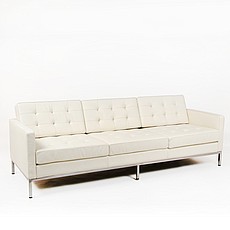 Florence Knoll Sofa Replica in Cream White