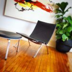 Kjaerholm-Style PK22 Lounge Chair in Black Leather Kjaerholm-Style PK22 Lounge Chair