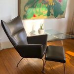 Our Wegner-Style Wing Back Chair and Ottoman