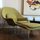 Saarinen-Style Womb Chair and Ottoman