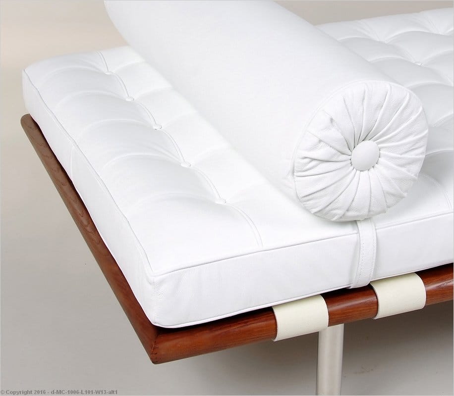Barcelona Daybed Bright White Mies van der Rohe Knoll Knock