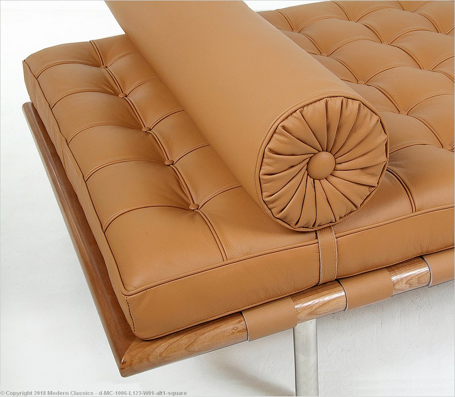 Exhibition Daybed Pillow, Leather Bolster Cushions