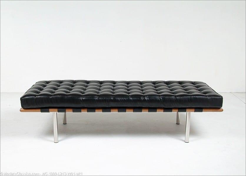 van Charcoal Mies Barcelona Bench Gray der | Knock-off Knoll by | Narrow Rohe