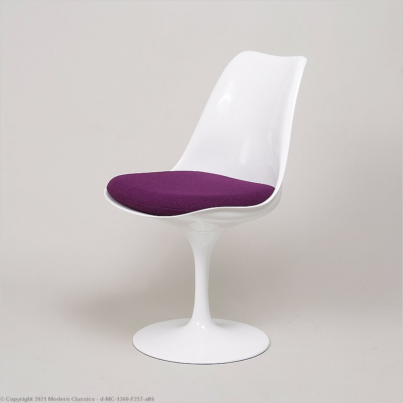 ritme hoofd hoop Tulip Side Chair Black Leather | Eero Saarinen | Knoll Repro by  ModernClassics.com | MC-1360