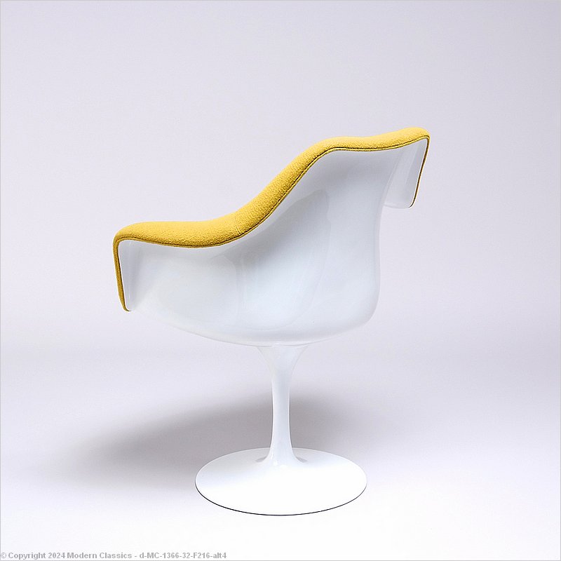 Saarinen Style Tulip Arm Chair Fully Upholstered Eero Saarinen Knoll Replica by ModernClassics