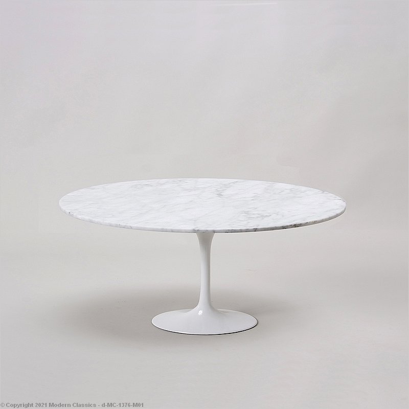 Round tulip coffee table deals