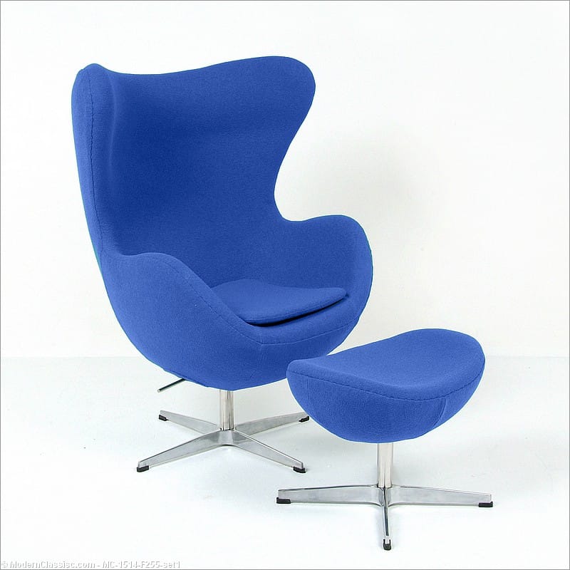 Royal Blue Egg Chair Jacobsen Replica By Modernclassics Com Mc 1514