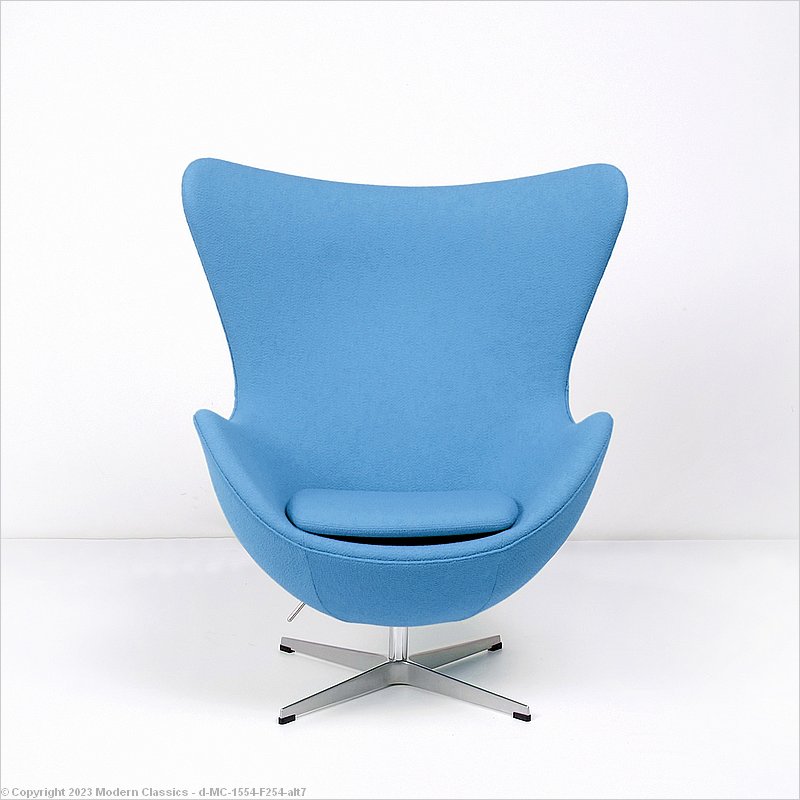 Egg Chair Aegean Blue Arne Jacobsen Style Carl Hansen