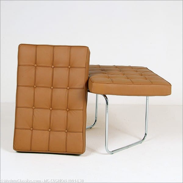 Set Of Exhibition Chair Cushions Modernclassics Com Barcelona Chair Replacement Cushions