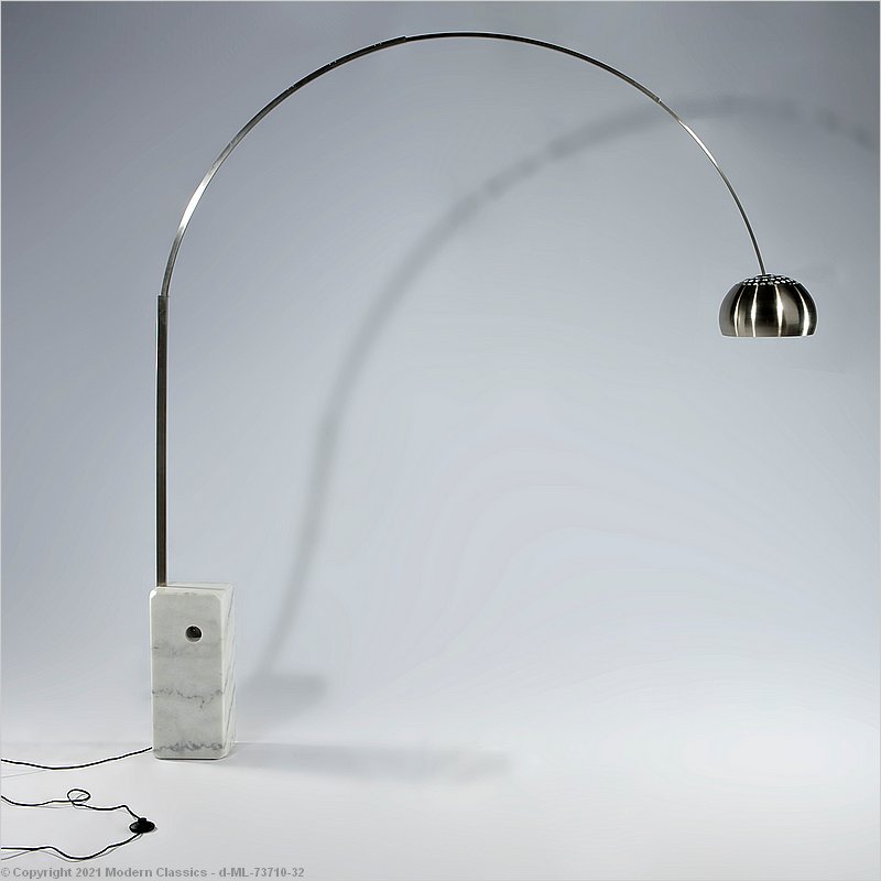 duurzame grondstof geloof amplitude Arc Floor Lamp Designed by Achille Castiglioni | ModernClassics.com