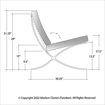 Mies van der Rohe Style: Exhibition Chair