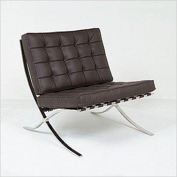 Exhibition Chair - Espresso Brown Leather