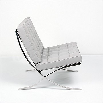 Exhibition Chair - Nimbus Gray Leather